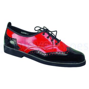 BS8375 Bleyer Luigi in black and red patent synthetic uppers